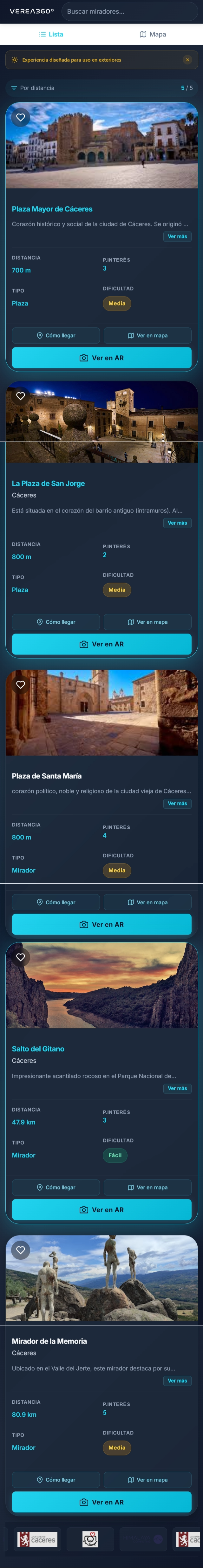 App Verea - pantalla 1